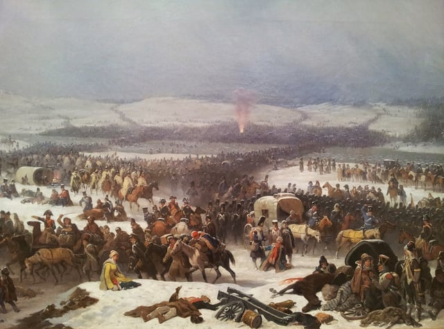 Napoleon's retreat from Russia in 1812.