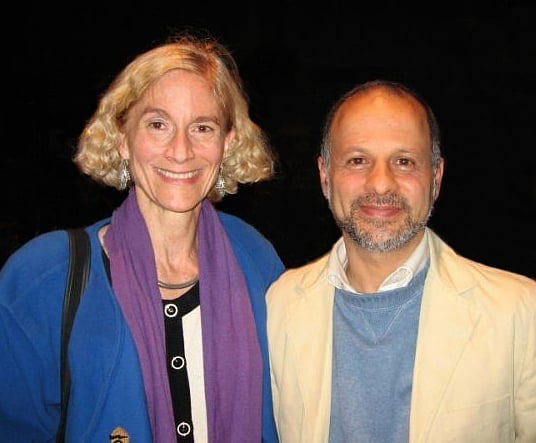 Nussbaum with Iranian political activist Akbar Ganji in 2006