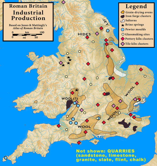 Industrial production in Roman Britain