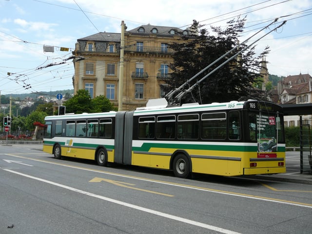 Trolleybus of the Les Transports Publics du Littoral Neuchâtelois