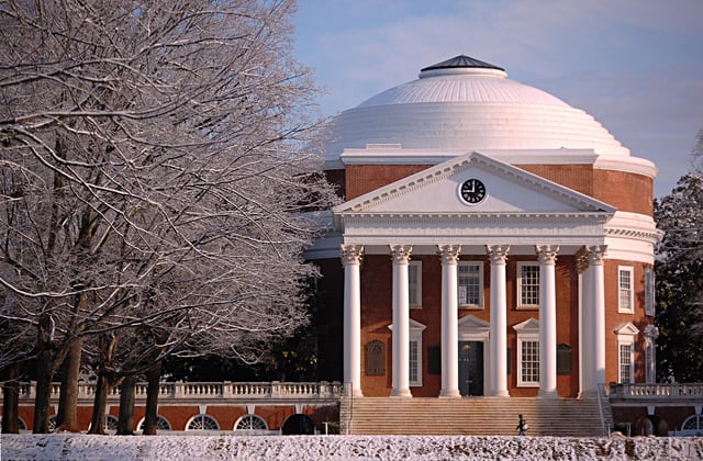 The Rotunda at the University of Virginia, designed by Thomas Jefferson