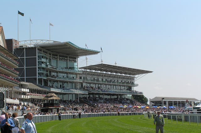 A view of the stands at York Racecourse