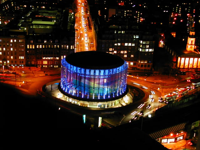 London IMAX has the largest cinema screen in Britain with a total screen size of 520m².