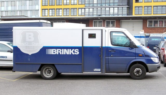 A Brink's van
