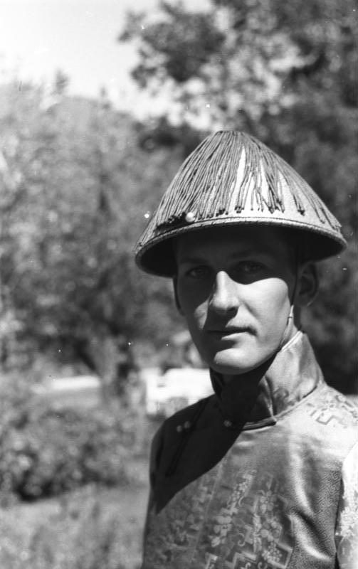 A young Englishman, member of the Secret Intelligence Service, in Yatung, Tibet, photographed by Ernst Schäfer in 1939