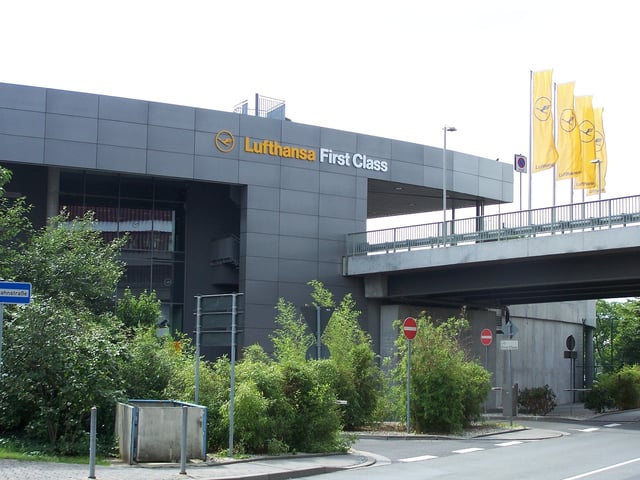 The First Class Terminal at Frankfurt Airport.