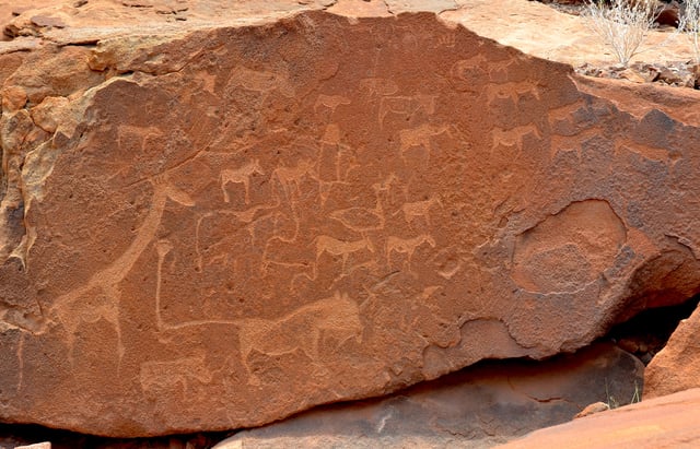 Lion Plate at Twyfelfontein in Namibia (2014)