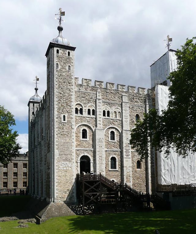 The Tower of London, originally begun by William the Conqueror to control London