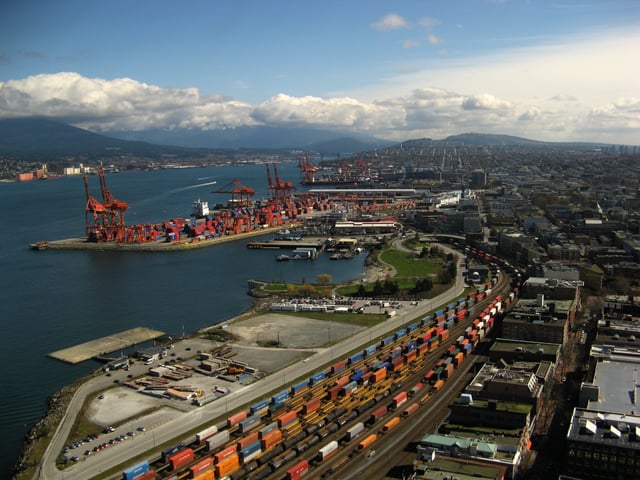The Port of Vancouver is the largest port in Canada, and the third-largest port in the Americas (by tonnage).