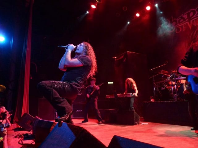 Italian band Rhapsody of Fire performing in Buenos Aires in 2010.