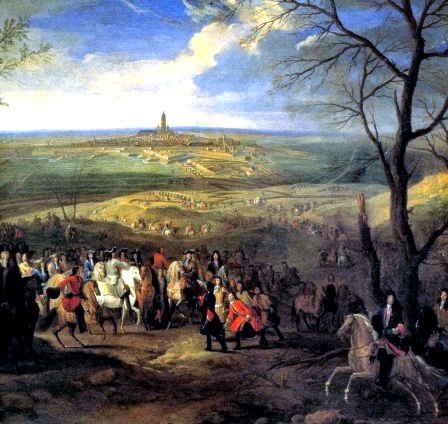 Siege of Mons 1691. While he never commanded a battle in the open field, Louis XIV attended many sieges (at a safe distance) until advancing age limited his activities.