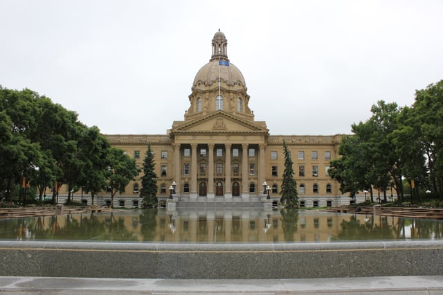 The Alberta Legislative Building serves as the meeting place for the Legislative Assembly of Alberta