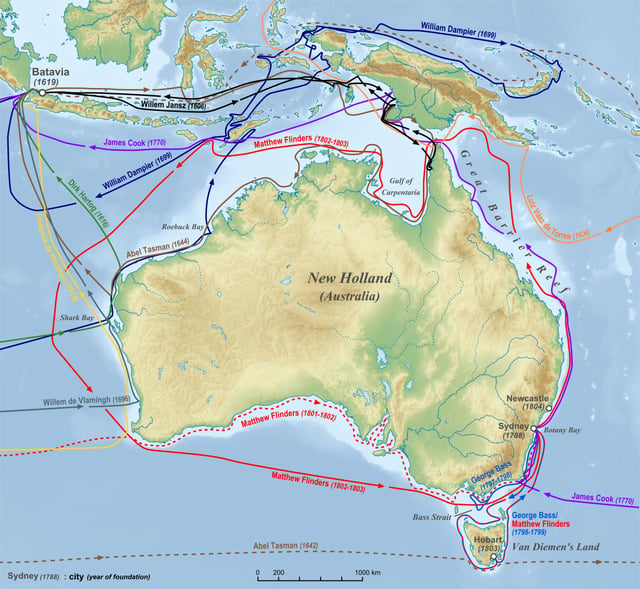 Australia (Nova Hollandia) was the last human-inhabited continent to be explored and mapped (by non-natives). The Dutch were the first to undisputedly explore and map Australia's coastline. In the 17th century, the VOC's navigators and explorers charted almost three-quarters of the Australian coastline, except the east coast.