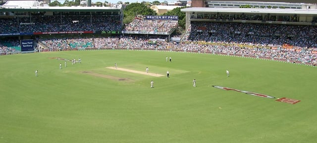 The Sydney Cricket Ground at the 4th Australia vs India test, 2004
