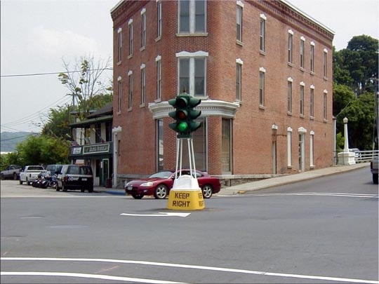 Historic dummy light in Canajoharie, New York, United States