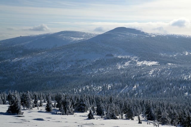 Krkonoše mountains in winter