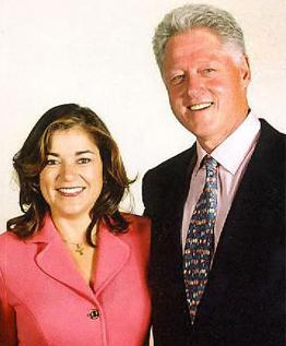 Loretta Sanchez with President Bill Clinton