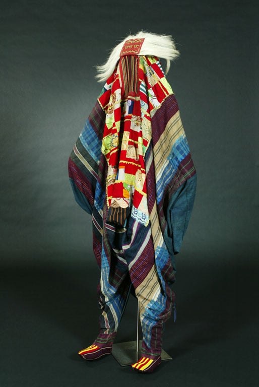 An Egungun masquerade dance garment in the permanent collection of The Children’s Museum of Indianapolis