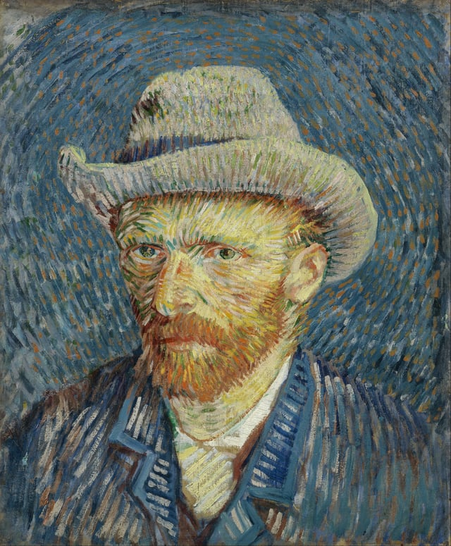 Self-portrait by Vincent van Gogh.