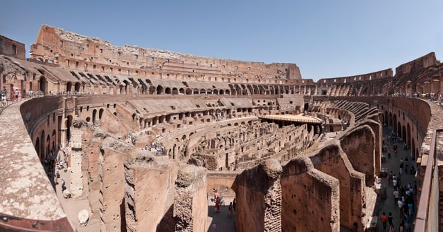 Internal view of the Colosseum