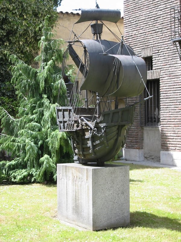 Replica of the Santa María, Columbus's flagship during his first voyage, at his Valladolid house