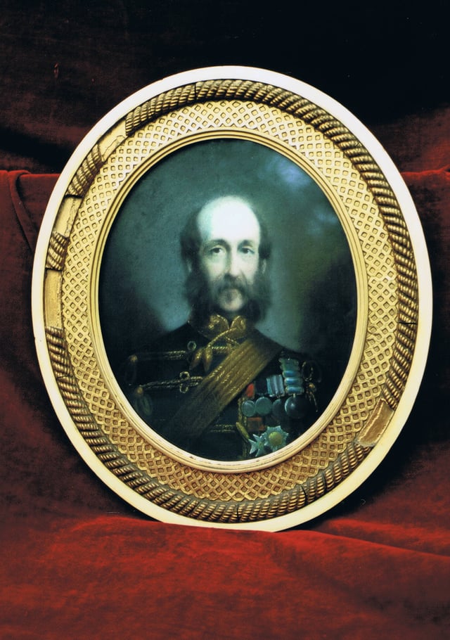 General De Salis, veteran of the Crimean campaign and sometime Colonel of the Regiment.