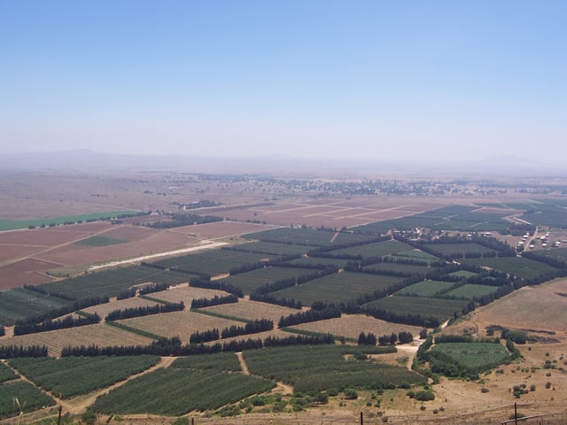The Syrian Golan Heights occupied by Israel since the Six-Day War