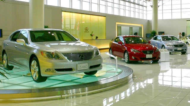 Lexus models produced by the Tahara plant in Aichi, Japan