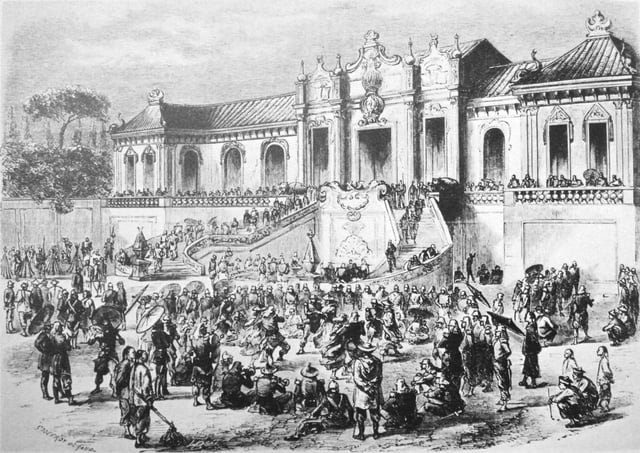 The Anglo-French forces pillage China's Summer Palace, October 1860