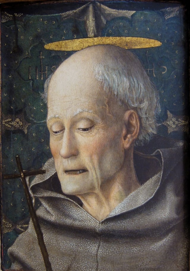 Bernardino of Siena (1380–1440), painted by Jacopo Bellini (c. 1400–1470)