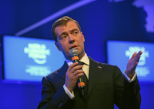Dimitry Medvedev, Prime Minister of Russia at World Economic Forum Annual Meeting 2011