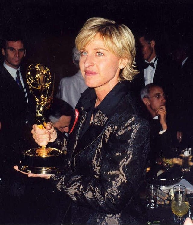 Ellen DeGeneres at the Emmy Awards, September 1997