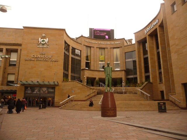 View of the entrance to the Glasgow Royal Concert Hall