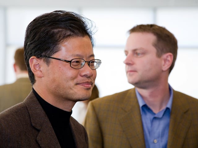 Jerry Yang and David Filo, the founders of Yahoo.