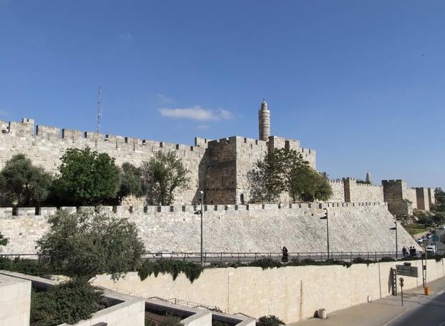 The citadel in Jerusalem was besieged and eventually breached by rebel forces
