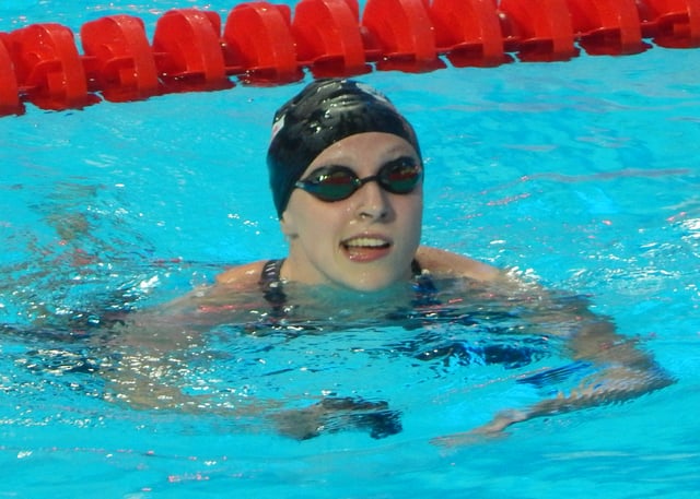 Katie Ledecky set the Olympic records in 2016 for the 400m and 800m freestyle.
