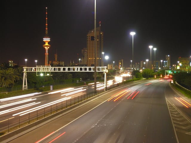 A highway in Kuwait City