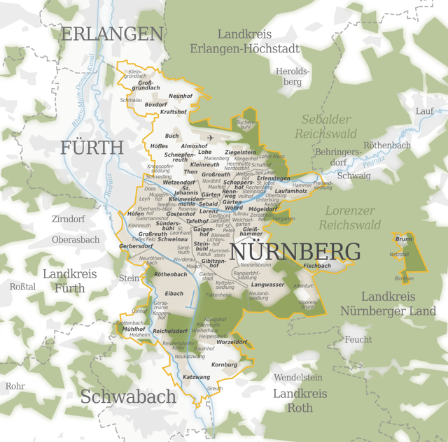 Map of Nuremberg