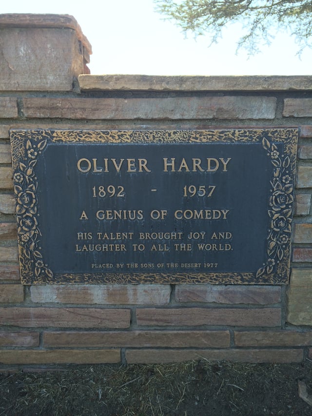 Grave of Oliver Hardy at Valhalla Memorial Park