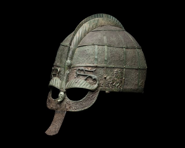 A Vendel-era helmet, at the Swedish Museum of National Antiquities