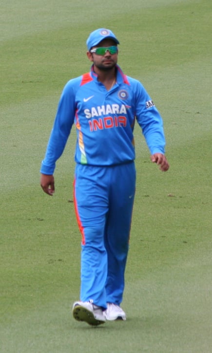Kohli fielding during a CB Series match against Australia in February 2012