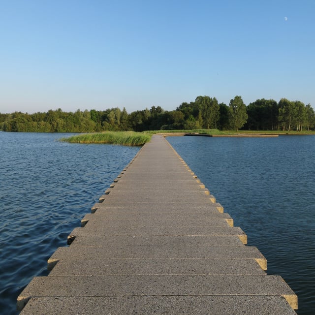 A small dam near Groningen, Netherlands
