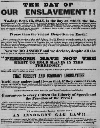 1855 Free-State poster