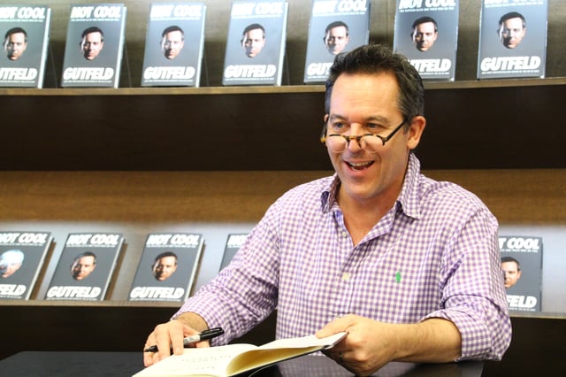 Gutfeld at a book signing for his book Not Cool (March 2014)