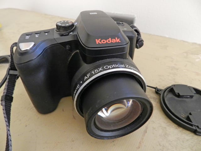 A Kodak Easyshare Z1015 IS digital camera
