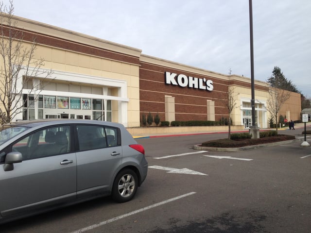 The exterior of a typical Kohl's department store in Beaverton, Oregon