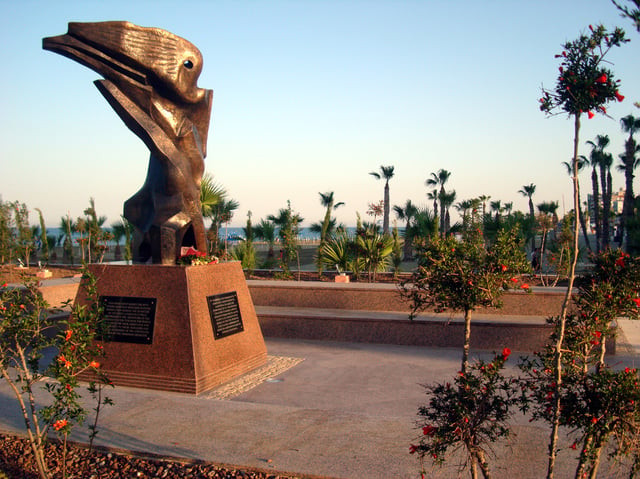 Armenian Genocide monument in Larnaca, Cyprus. Cyprus was among the first countries to recognise the genocide.