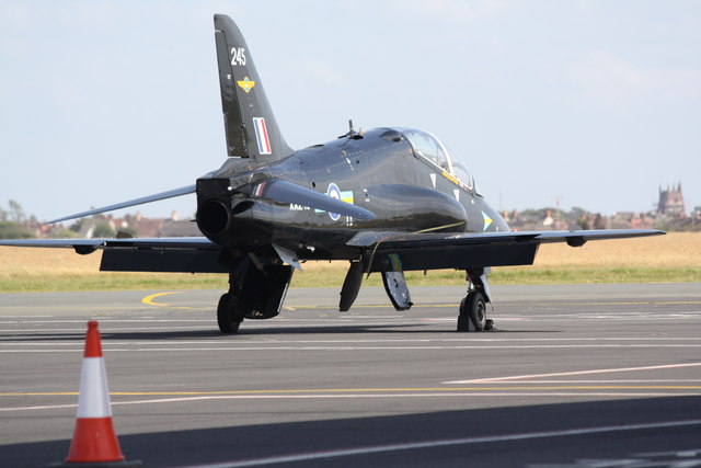 RAF Hawk at Blackpool Airport, 2008