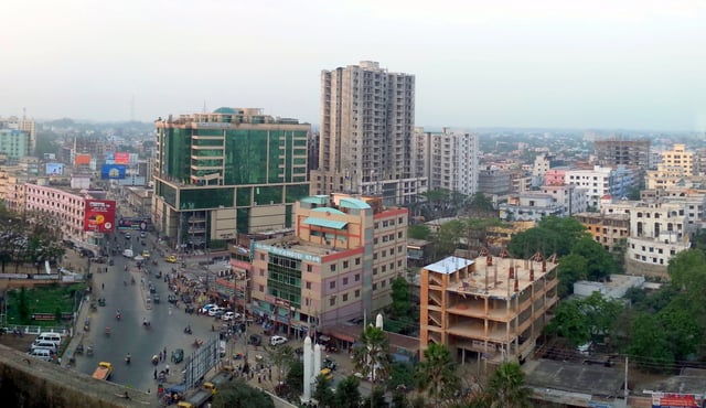 One of the commercial areas of Sylhet