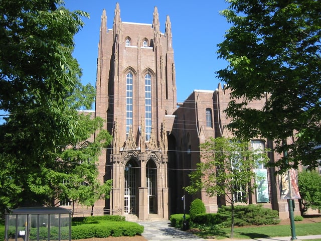 The historic Peabody Museum of Natural History at Yale